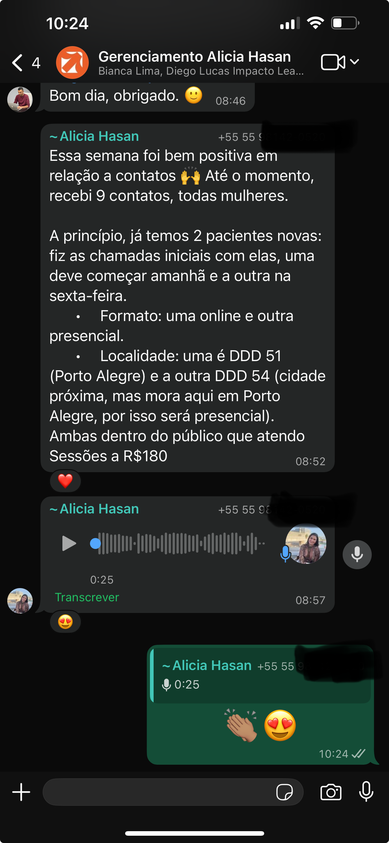 Feedback Alicia hasan